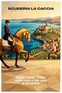 CDI3* di dressage a Scuderia La Caccia dal 9-12 aprile 2026. Grand Prix, categorie giovanili, hospitality VIP e luxury boxes. Competizione internazionale.