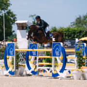 Over the jump at the Nations Cup CSIO3* Longines EEF Series, Scuderia La Caccia Bedizzole, 15 May 2026 ©EEF