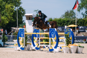 Over the jump at the Nations Cup CSIO3* Longines EEF Series, Scuderia La Caccia Bedizzole, 15 May 2026 ©EEF