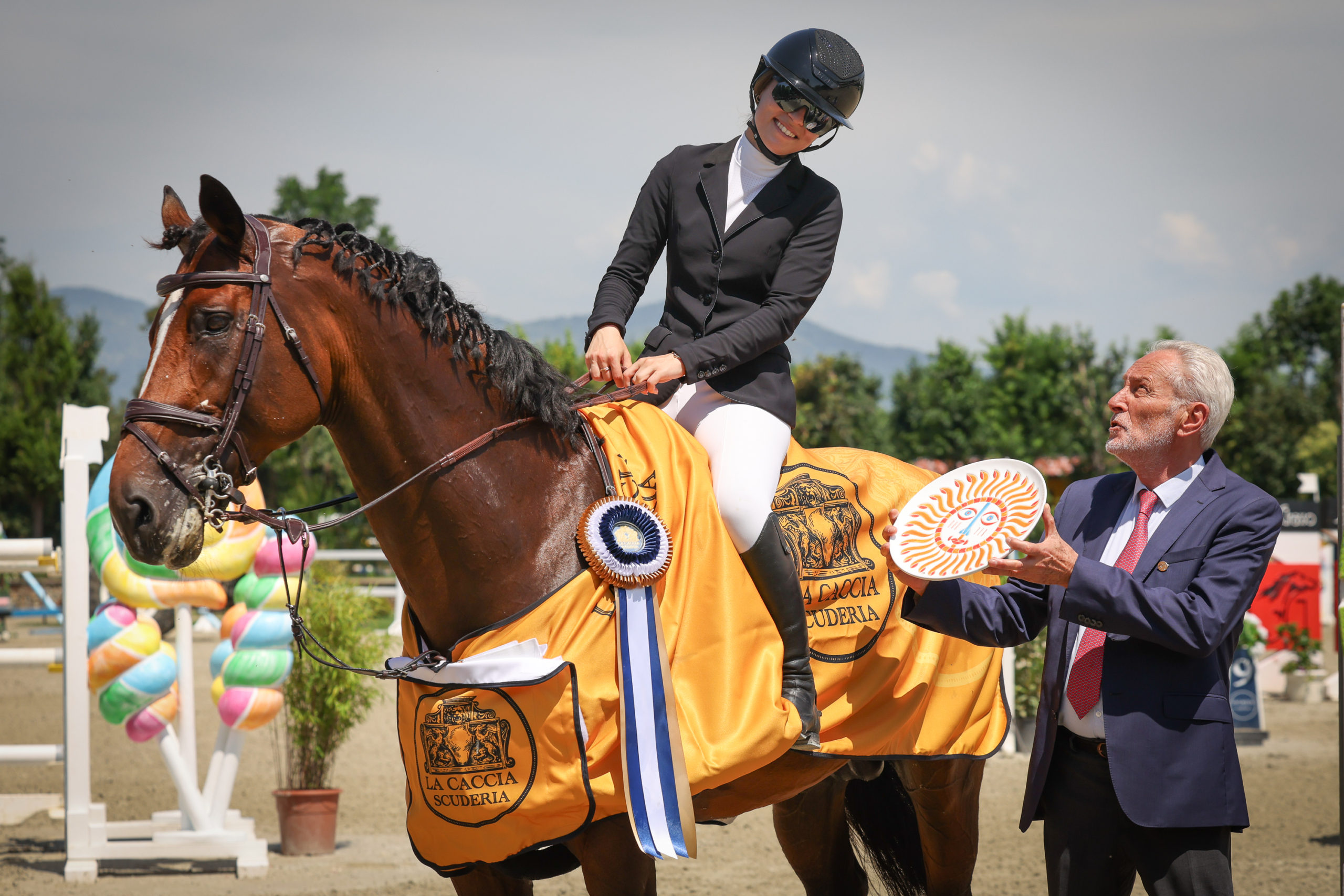 Alessandra Volpi – Madjick – Winner – Grand Prix CSI3* Scuderia La Caccia 2026 Alessandra Volpi and Madjick after winning the Grand Prix CSI3* Scuderia La Caccia 2026